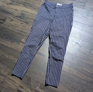 We The Free Women's Striped Skinny Jeans - Blue and White Size 28